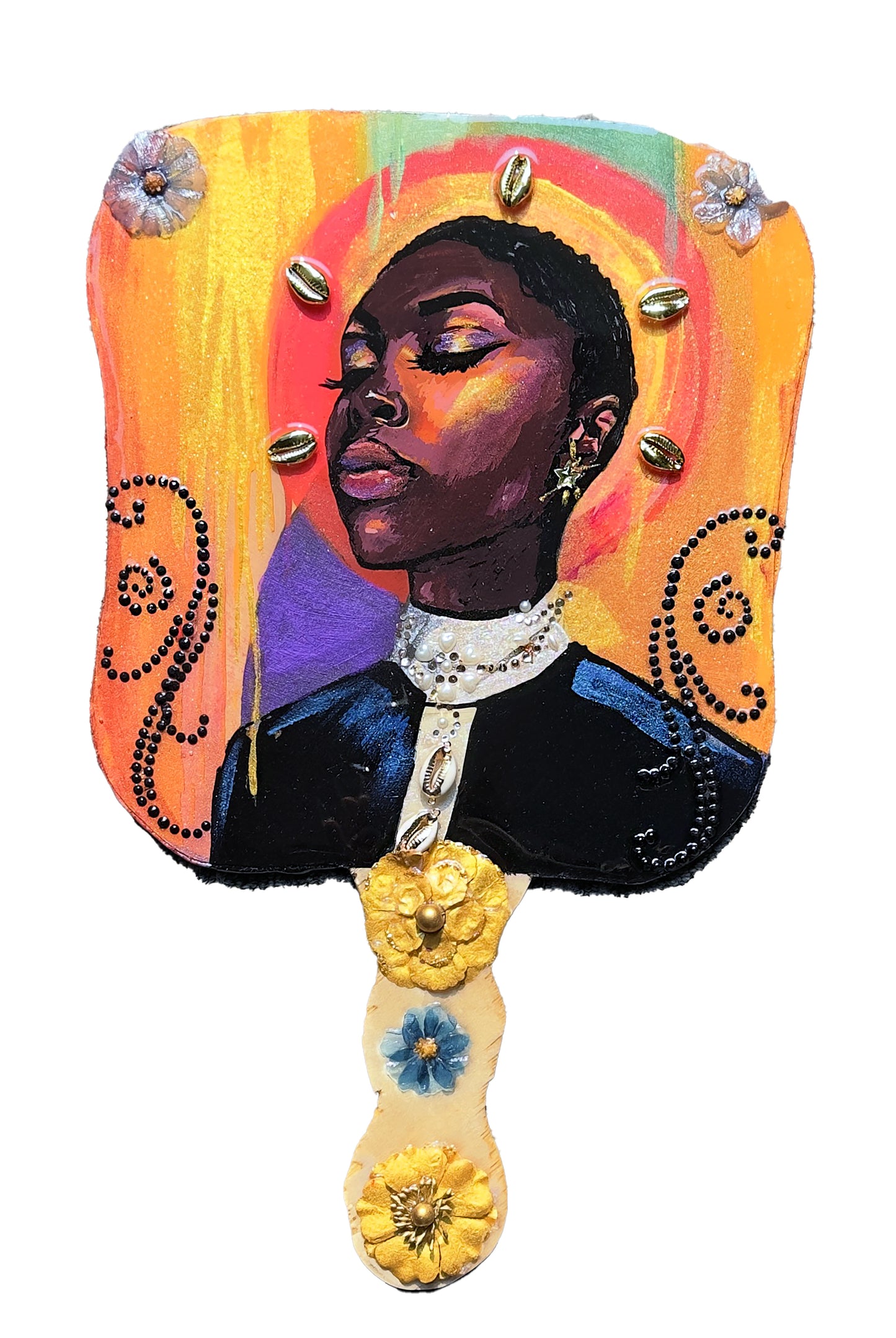"Mahogany" Heirloom Relic Fan Sculpture