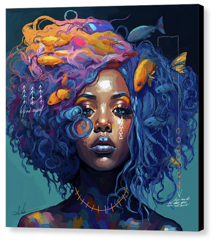 "Pisces AF" Canvas Prints