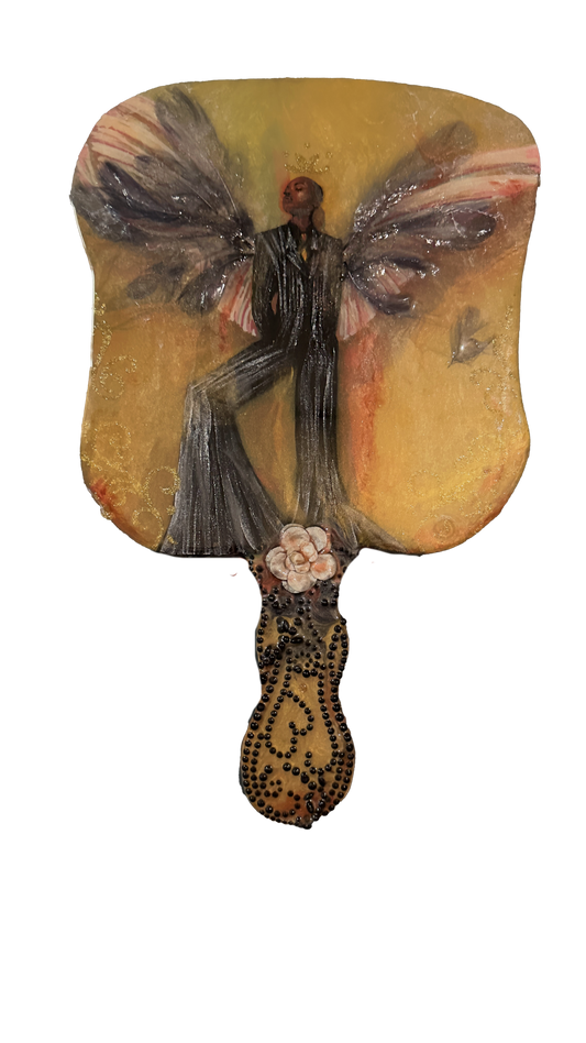 "Untitled 2" Heirloom Relic Fan Sculpture